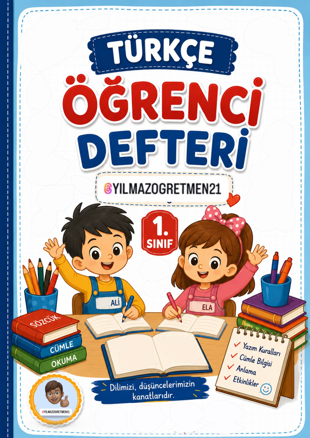 1. Sınıf Türkçe Defterim (1. Kitap)